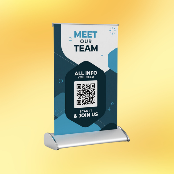 Custom Printed Table Top Banner Stand on High Quality Materials 1 Custom Printed Table Top Banner Stand on High Quality Materials 1