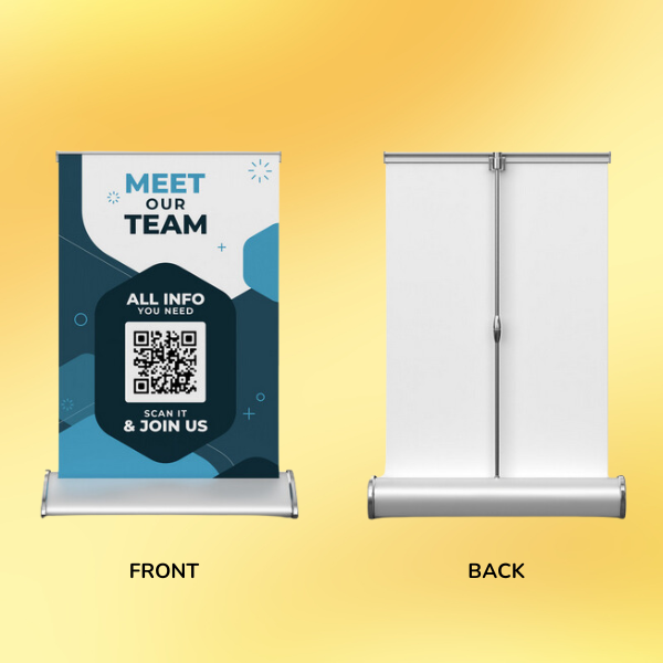 Table Stand Print Top Custom Table Top Banner Stands - Print Now! | HOTCARDS