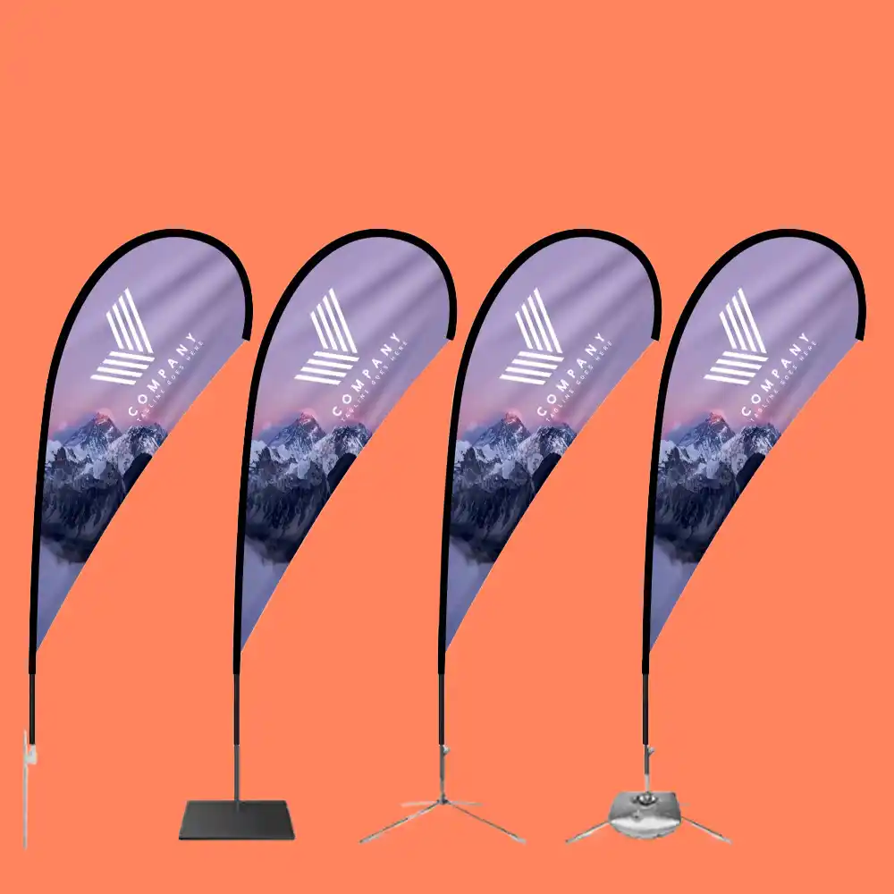Custom Printed Teardrop Flags on High Quality Materials 6 Custom Printed Teardrop Flags on High Quality Materials 6