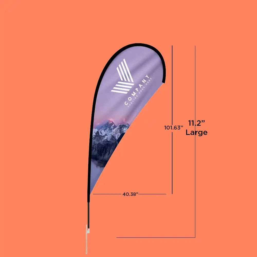 Custom Printed Teardrop Flags on High Quality Materials 7 Custom Printed Teardrop Flags on High Quality Materials 7