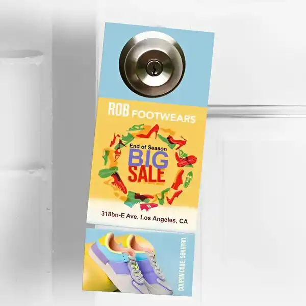 Custom Printed Tearoff Door Hangers on High Quality Materials 3 Custom Printed Tearoff Door Hangers on High Quality Materials 3