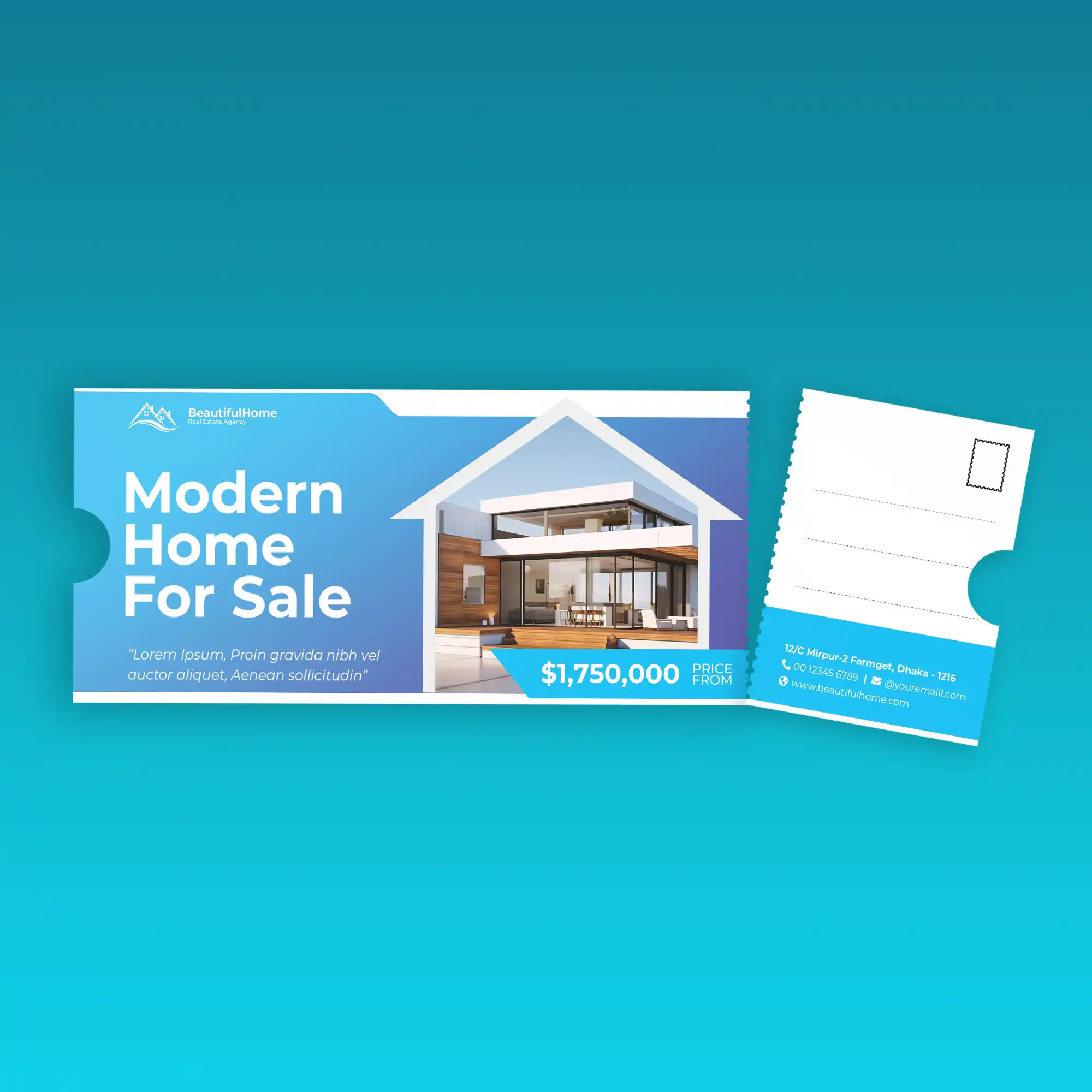 Custom Printed Tearoff Postcards on High Quality Materials 1 Custom Printed Tearoff Postcards on High Quality Materials 1