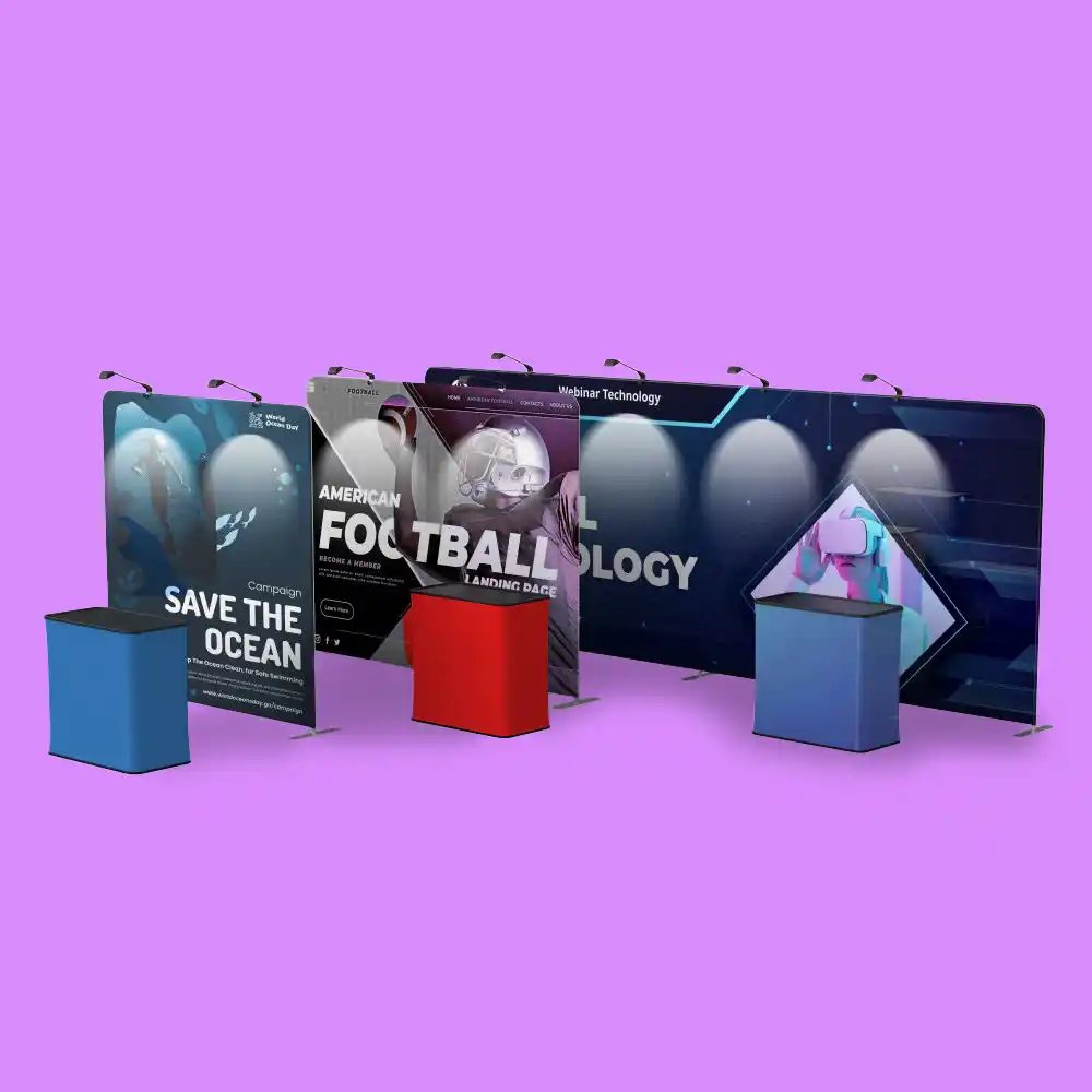 Custom Printed Tension Fabric Backdrops on High Quality Materials 1 Custom Printed Tension Fabric Backdrops on High Quality Materials 1