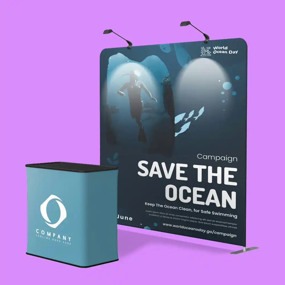 Custom Printed Tension Fabric Backdrops on High Quality Materials 2 Custom Printed Tension Fabric Backdrops on High Quality Materials 2