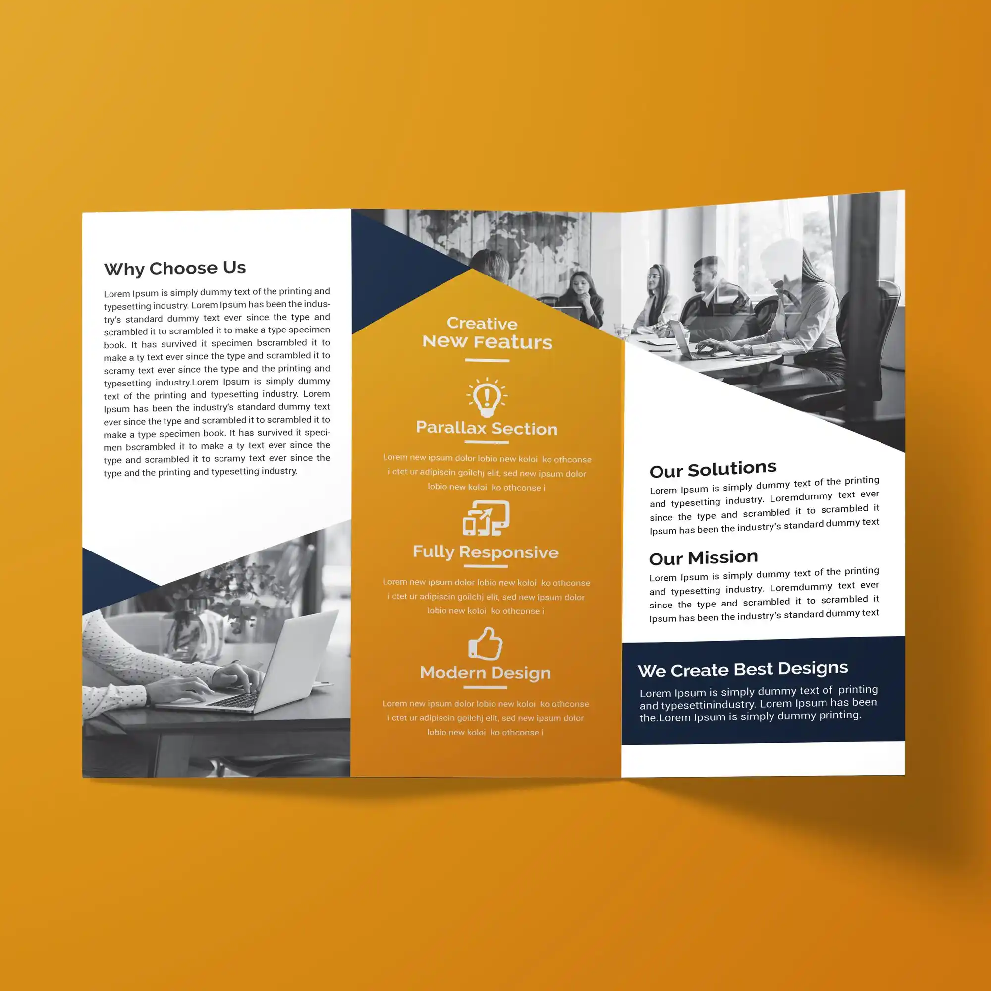 Custom Printed Tri-Fold Brochures on High Quality Materials 1 Custom Printed Tri-Fold Brochures on High Quality Materials 1