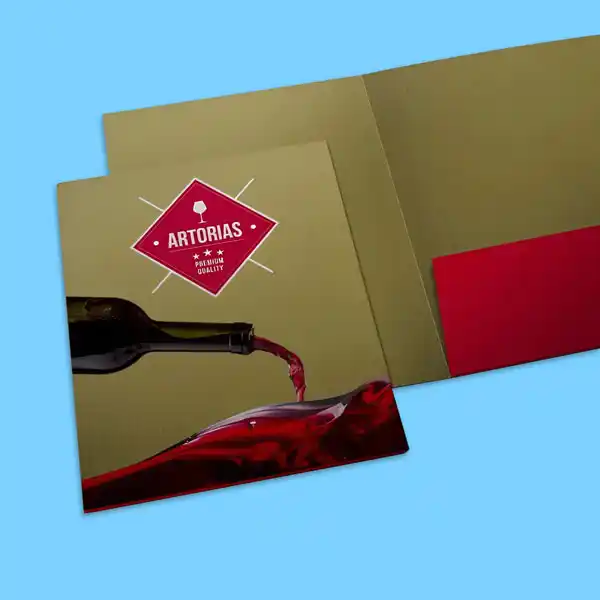 Custom Printed Velvet Presentation Folders on High Quality Materials 1 Custom Printed Velvet Presentation Folders on High Quality Materials 1