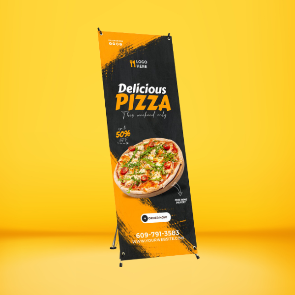 Custom Printed X-Frame Banner Stand on High Quality Materials 1 Custom Printed X-Frame Banner Stand on High Quality Materials 1