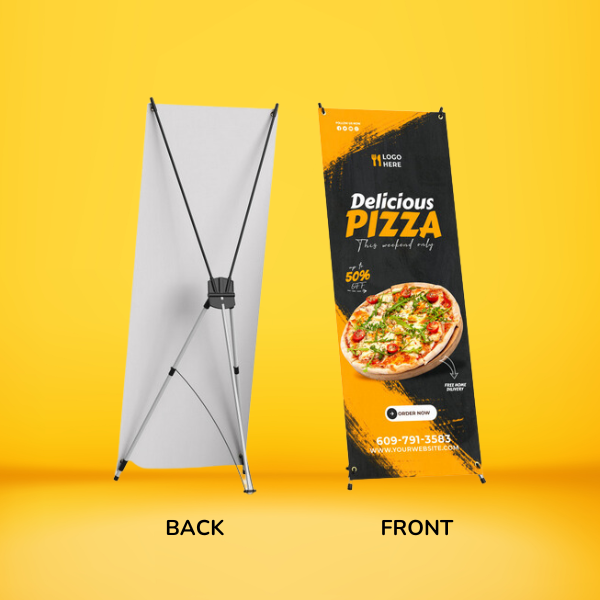 Custom Printed X-Frame Banner Stand on High Quality Materials 2 Custom Printed X-Frame Banner Stand on High Quality Materials 2