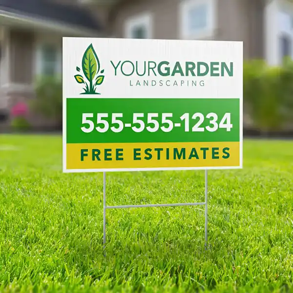 Custom Printed Yard Signs on High Quality Materials 2 Custom Printed Yard Signs on High Quality Materials 2