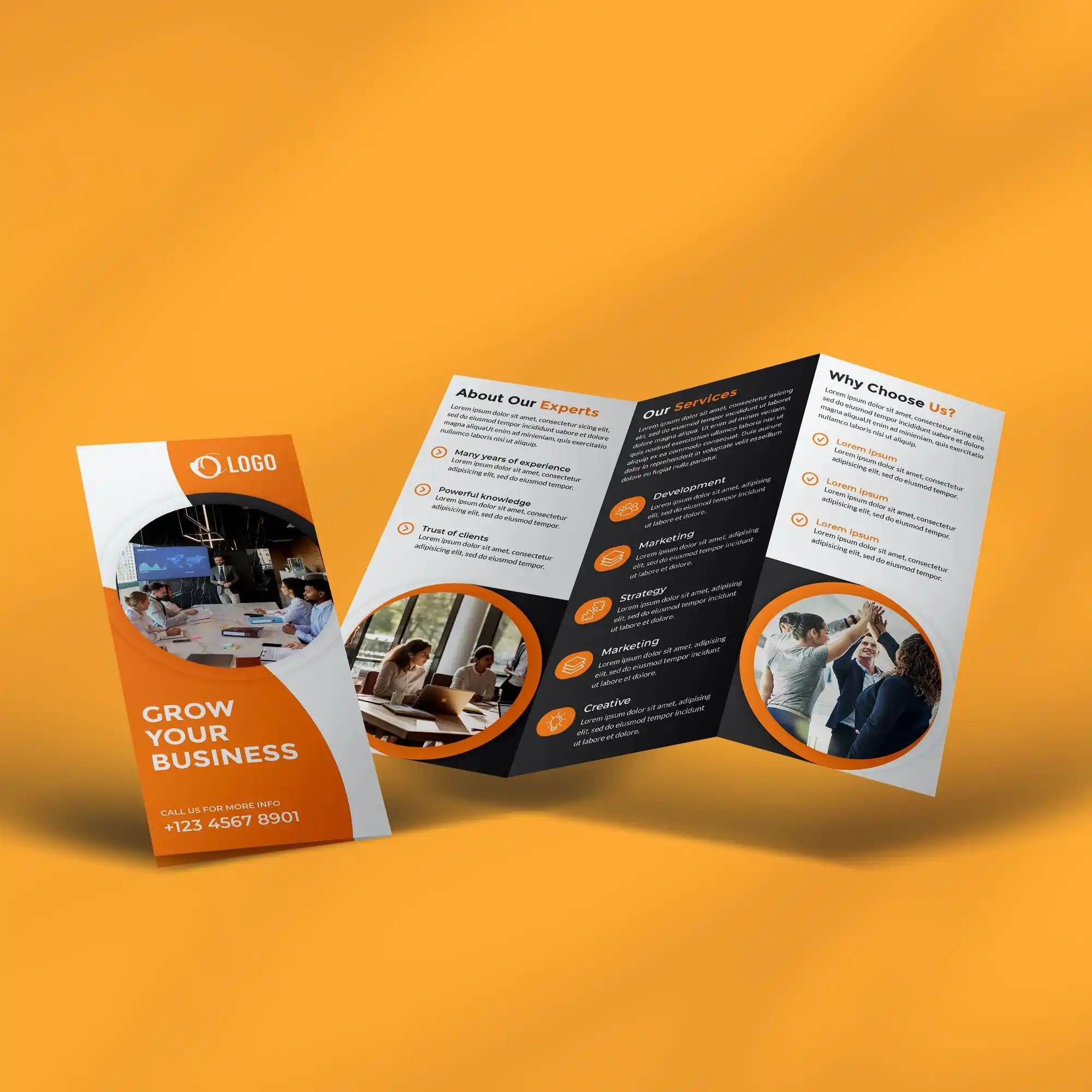 Custom Printed Z-Fold Brochures on High Quality Materials 1 Custom Printed Z-Fold Brochures on High Quality Materials 1