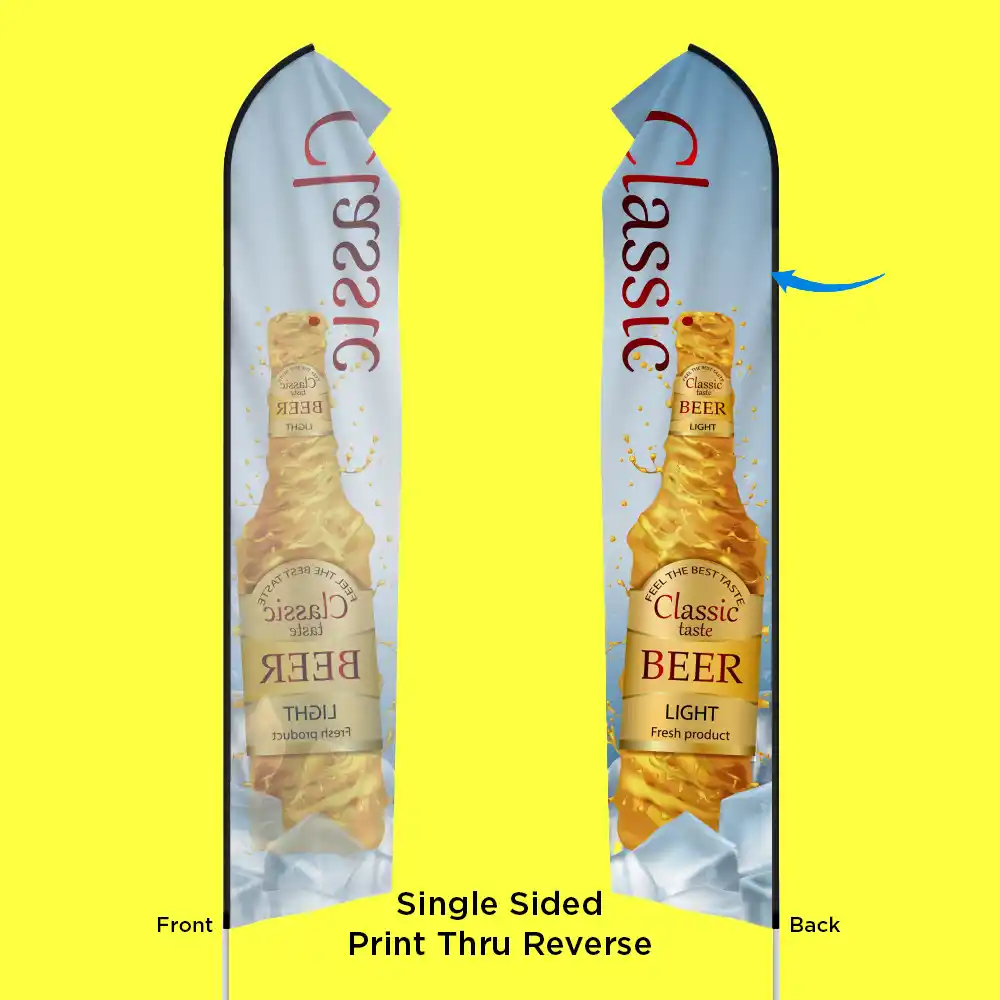 Custom Printed Economy Feather Flags on High Quality Materials 4 Custom Printed Economy Feather Flags on High Quality Materials 4