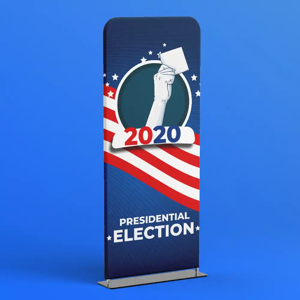 Custom Printed Political Tension Fabric Banner Stand on High Quality Materials 1 Custom Printed Political Tension Fabric Banner Stand on High Quality Materials 1